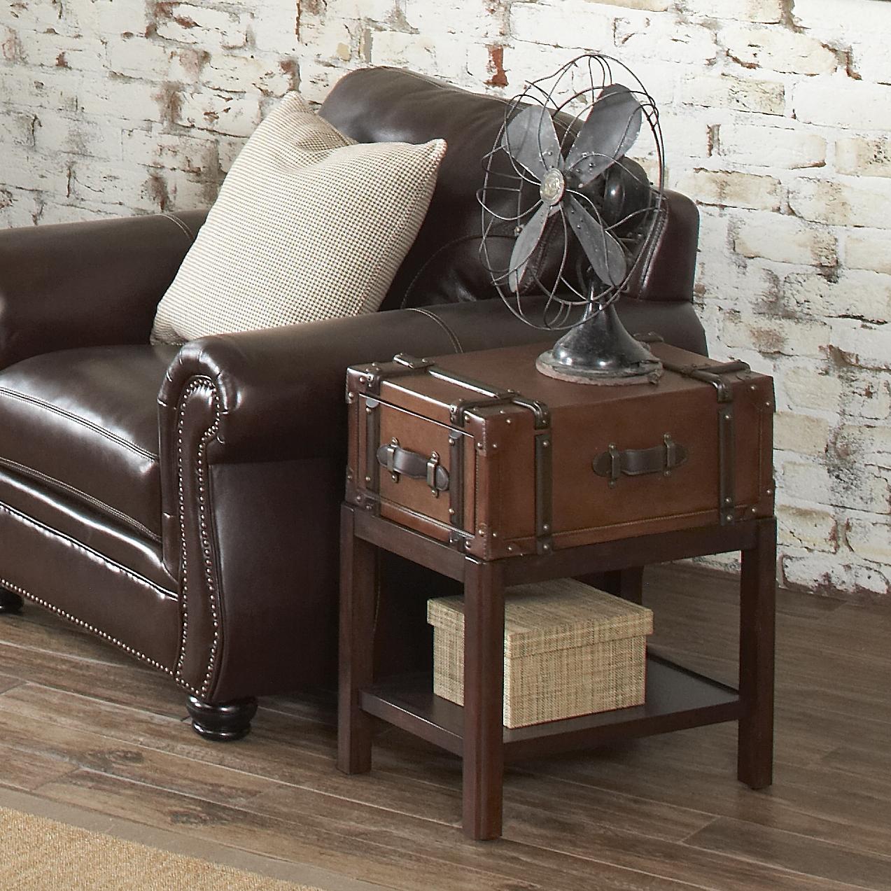 Riverside Furniture Latitudes 1 Drawer Chairside Table with 1 Shelf